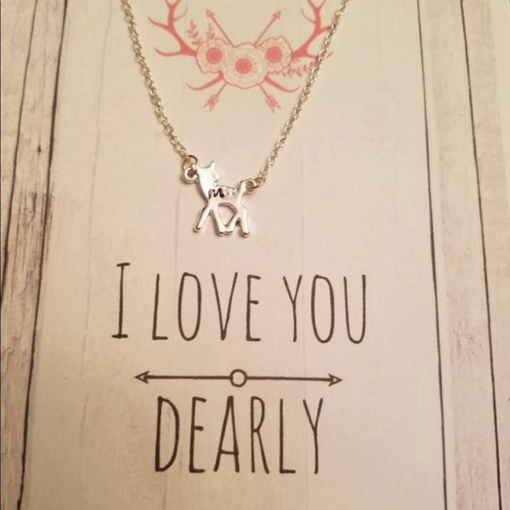3/$15 Personalized Deer Necklace